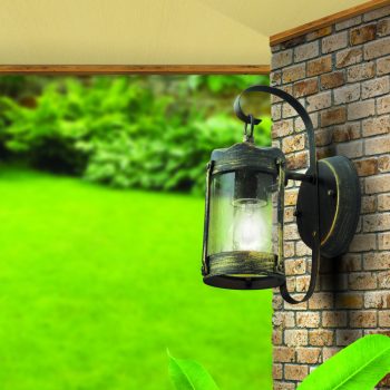   TAVERNA kültéri lámpa, Klasszikus, ORION-Molecz-AL 11-1169 schwarz-gold  (1xE27)        