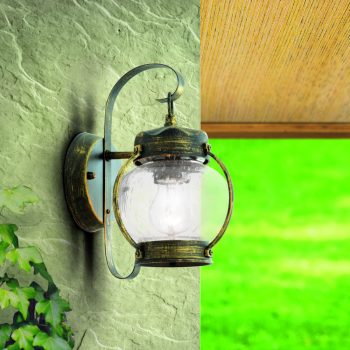   TAVERNA kültéri lámpa, Klasszikus, ORION-Molecz-AL 11-1165 schwarz-gold  (1xE27)        