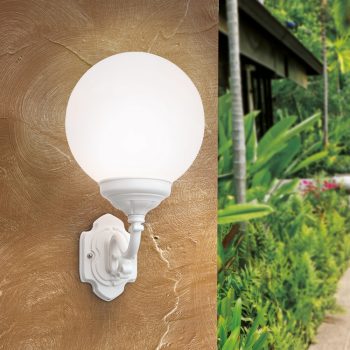   REIKA kültéri lámpa, Klasszikus, ORION-Molecz-AL 11-1171 weiß/aufwärts (1xE27)        