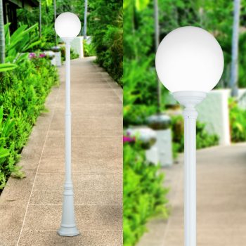   REIKA kültéri lámpa, Klasszikus, ORION-Molecz-AL 11-1174/1 weiß      (1xE27, H250cm)  