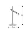 VARAS LED asztali lámpa modern, Schuller, 373581