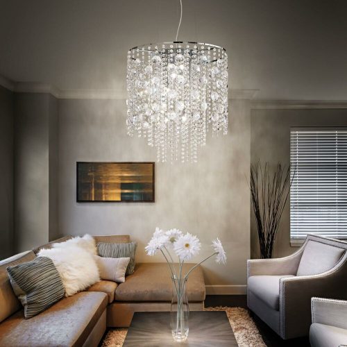 EVASIONE függőlámpa, klasszikus kristály, Ideal-Lux-44767