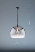 Amos függő lámpa vintage, Fischer&Honsel, 60835