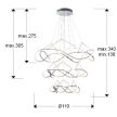 MOLLY LED csillár modern, Schuller, 763431B