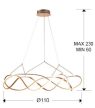 MOLLY LED csillár modern, Schuller, 763592