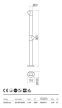 UBOAT LED asztali lámpa modern, REDO, 90548