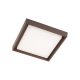 Bezel kültéri LED mennyezeti lámpa, barna 10028, REDO-9188