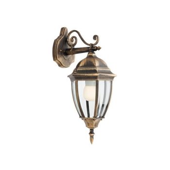   Sevilla kültéri fali lámpa, fekete/antik bronz 10455, REDO-9605