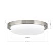 LEROX LED mennyezeti lámpa modern, ORION-Molecz, DL7-668/20satin/opal-matt