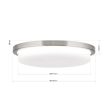LEROX LED mennyezeti lámpa modern, ORION-Molecz, DL7-669/30satin/opal-matt