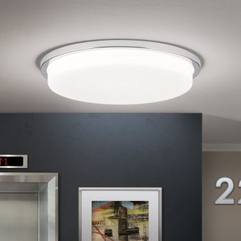   LEROX LED mennyezeti lámpa modern, ORION-Molecz, DL7-670/40chrom/opal-matt