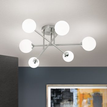   WHITE LADY mennyezeti lámpa modern, ORION-Molecz, DL7-786/6satin(exkl.6xG9/20W)