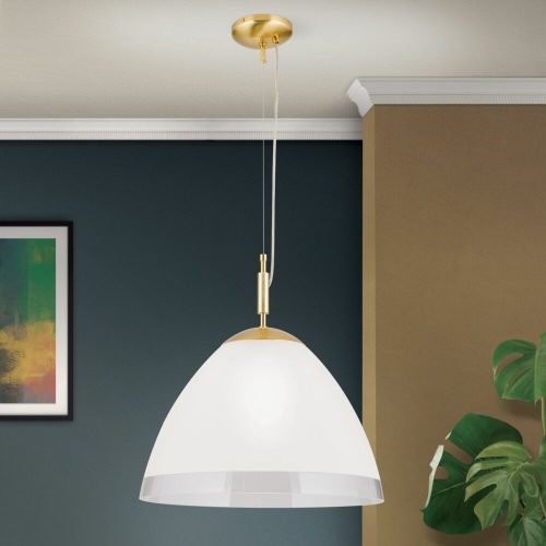 OPALDESIGN függő lámpa modern, ORION-Molecz, HL6-1437/1gold-matt/461klar-matt
