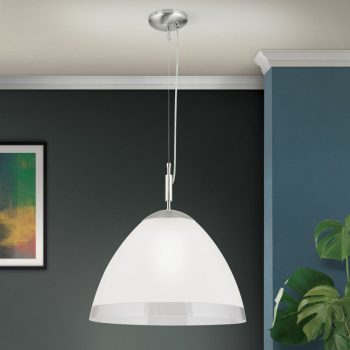   OPALDESIGN függő lámpa modern, ORION-Molecz, HL6-1437/1satin/461klar-matt