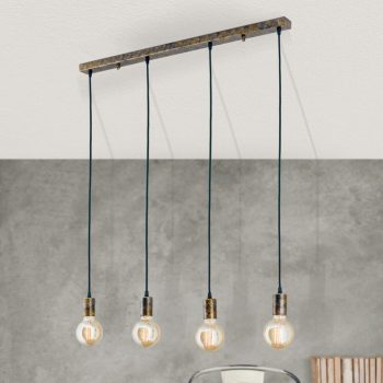   RETRO függő lámpa vintage, ORION-Molecz, HL6-1636/4Vintage