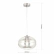 RICHARD függő lámpa modern, ORION-Molecz, HL6-1805/1satin/klar