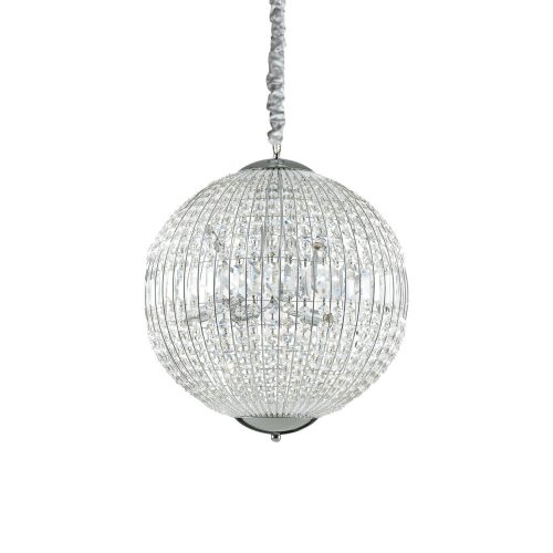 LUXOR függő lámpa klasszikus kristály, Ideal-Lux, ID-116228