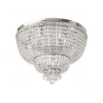   QUEEN mennyezeti lámpa, klasszikus kristály, Incanti-IQN CL6 10 60