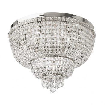   QUEEN mennyezeti lámpa, klasszikus kristály, Incanti-IQN CL8 10 60