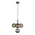 Ravena LED függőlámpa modern, ITALUX, IT-PND-2324-4B_BRO_SG