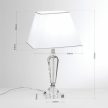 VERONIQUE asztali lámpa klasszikus kristály, ORION-Molecz, LA4-1201chrom(1xE27)