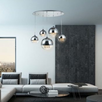   FERMI csillár-függeszték modern kristály, MAYTONI, P140-PL-170-5-N