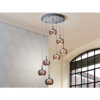 ARIAN függő lámpa modern kristály, Schuller, SCH-193453