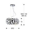 NARISA csillár-függeszték , Schuller, SCH-266172