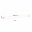 VISAGIST LED tükörmegvilágító lámpa modern, ORION-Molecz, Soff3-484MS/Metall