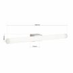 VISAGIST LED tükörmegvilágító lámpa modern, ORION-Molecz, Soff3-484satin/Metall