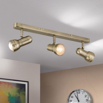   WILHELM spot lámpa modern, ORION-Molecz, Str10-296/3Patina(fE27/R63)