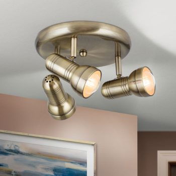   WILHELM spot lámpa modern, ORION-Molecz, Str10-297/3Patina(fE27/R63)