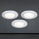  LED süllyeszett lámpa modern, ORION-Molecz, Str10-491SILBER/EBL