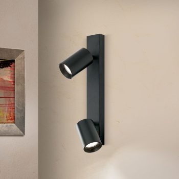   SEAN spot lámpa minimál, ORION-Molecz, Str10-493/2schwarz(exkl2xGU10/13W)