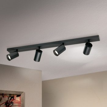   SEAN spot lámpa minimál, ORION-Molecz, Str10-493/4schwarz(exkl4xGU10/13W)