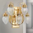 BUDAPEST fali lámpa szecessziós, ORION-Molecz, WA2-689/5gold