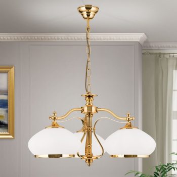   Empire csillár, klasszikus, ORION-MOLECZ LU 1460/3 gold/385 opal-gold