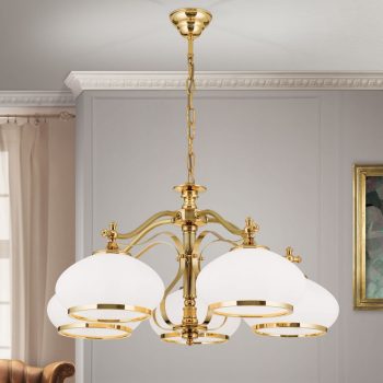   Empire csillár, klasszikus, ORION-MOLECZ LU 1460/5 gold/385 opal-gold