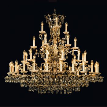   Nagoya csillár, klasszikus-kristály, ORION-MOLECZ LU 2143/24+12+6+3 gold (45xE14)