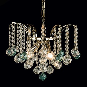   Klassisch csillár, klasszikus-kristály, ORION-MOLECZ LU 2324/3/42 gold/grün (3xE14)