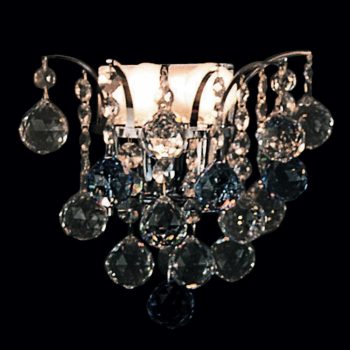   Klassisch csillár, klasszikus-kristály, ORION-MOLECZ LU 2324/3/42 chrom/blau (3xE14)