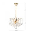 Klassisch csillár, klasszikus-kristály, ORION-MOLECZ LU 2324/3/42 gold      (3xE14)