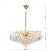 Klassisch csillár, klasszikus-kristály, ORION-MOLECZ LU 2324/9/62 gold      (9xE14)