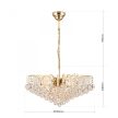 Klassisch csillár, klasszikus-kristály, ORION-MOLECZ LU 2324/10/72 gold     (10xE27)