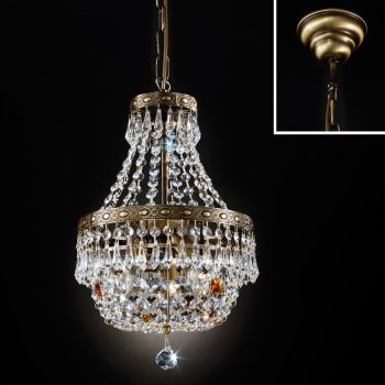   Sheraton csillár, klasszikus-kristály, ORION-MOLECZ LU 2328/3/25 Patina