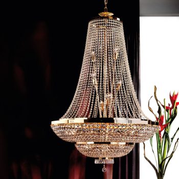   Sheraton csillár, klasszikus-kristály, ORION-MOLECZ LU 2388/24/105 gold    (24xE27)