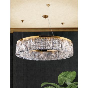   RING csillár, modern-kristály, ORION-MOLECZ LU 2408/12/110 gold    (12xE14)