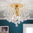 Klassisch mennyezeti lámpa, klasszikus-kristály, ORION-MOLECZ DLU 2324/3/42 gold     (3xE14)