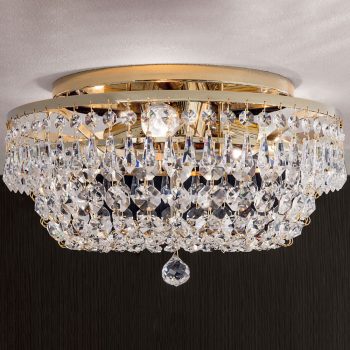   Sheraton mennyezeti lámpa, klasszikus-kristály, ORION-MOLECZ DLU 2327/3/35 gold     (3xE14)