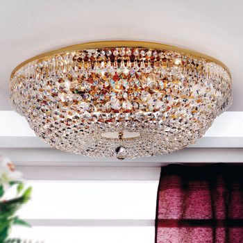   Sheraton mennyezeti lámpa, klasszikus-kristály, ORION-MOLECZ DLU 2327/8/65 gold     (8xE27)